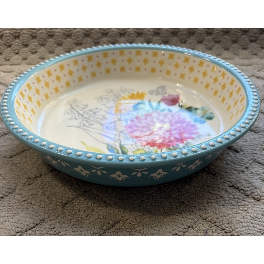 The Pioneer Woman Blooming Bouquet - Cake Pie Plate 9.5" Floral